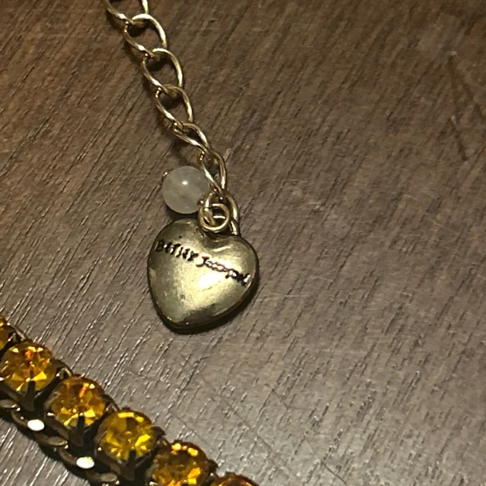 Betsey Johnson Gold Tone & Crystal Black Cat & Pink Pumpkin Pendant Necklace - Picture 3 of 5